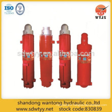 Cylindre hydraulique à colonne télescopique simple et double pour l'exploitation minière